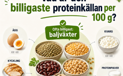 Mest protein per krona 2026: Så får du i dig protein billigt